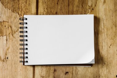 Sketchbook ahşap arka plan