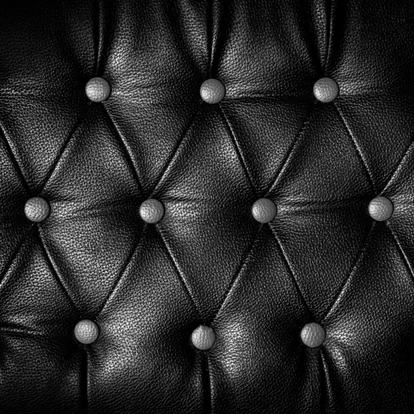 Abstract Square black Leather against dots background — Stock Photo, Image