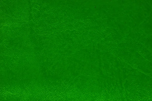 空のスペースで背景に使用する緑の革の質感. — ストック写真