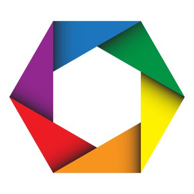 renkli octagon arka plan, element.eps10 tasarım 
