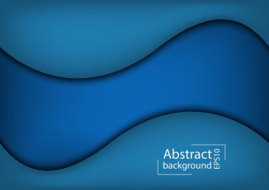 web tasarımı için kullanılan mavi zemin üzerine üst üste 3D soyut eğrisi