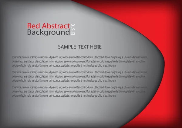 Moderní červené pozadí, kopie prostor pro text a zprávy s řádkem — Stockový vektor