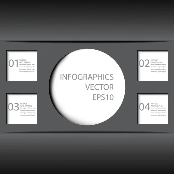 Modern tasarım şablonu infographics .vector e için kullanılabilir — Stok Vektör