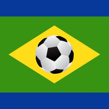 Futbol agiainst Brezilya frag.vector eps10