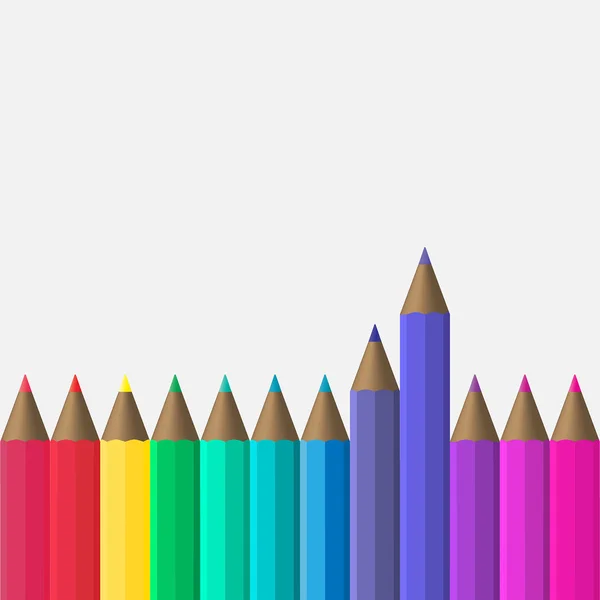Ilustração a lápis coloridos . — Vetor de Stock