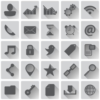 düz Sosyal Medya simgeler