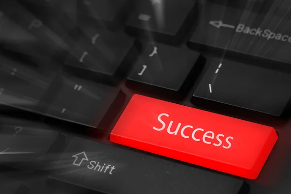 Success button keyboard — Stock Photo, Image