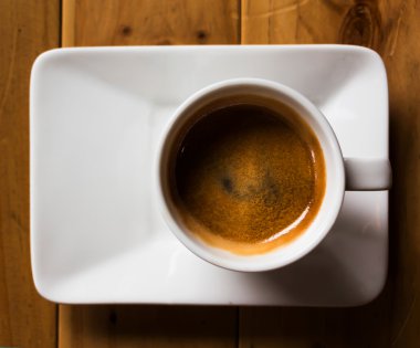 kahve fincanı üstten görünüm gölge ahşap tablo