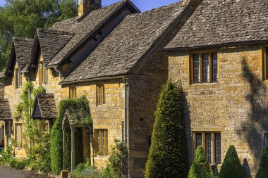 Şehir yüksek cadde broadway cotswolds worcestershire İngiltere evler.