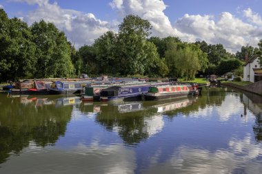 Canal boats clipart