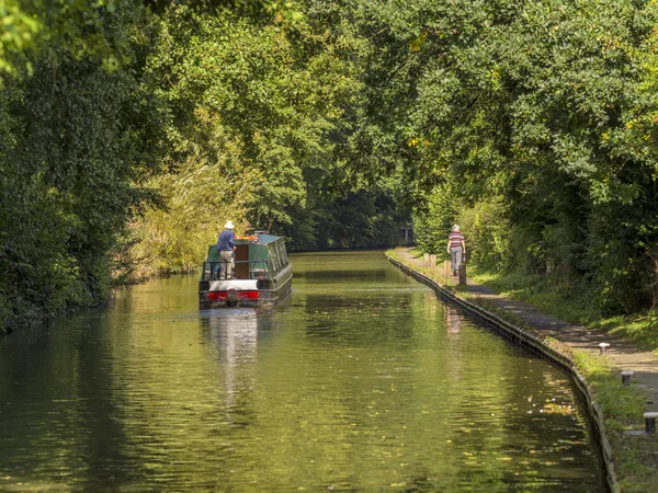 Kanalboot — Stockfoto