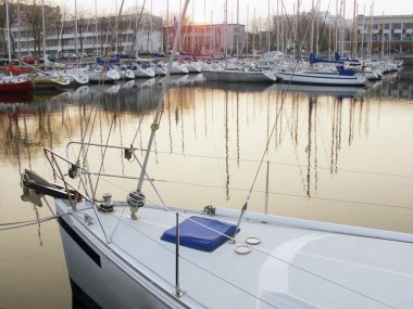 Boatyard port of Lorient clipart