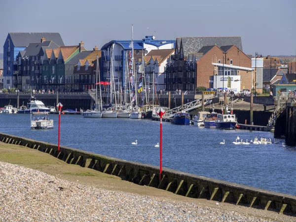 Vakantieoord van littlehampton in west sussex — Stockfoto