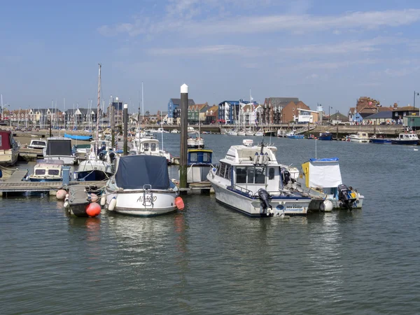 De haven van littlehampton — Stockfoto