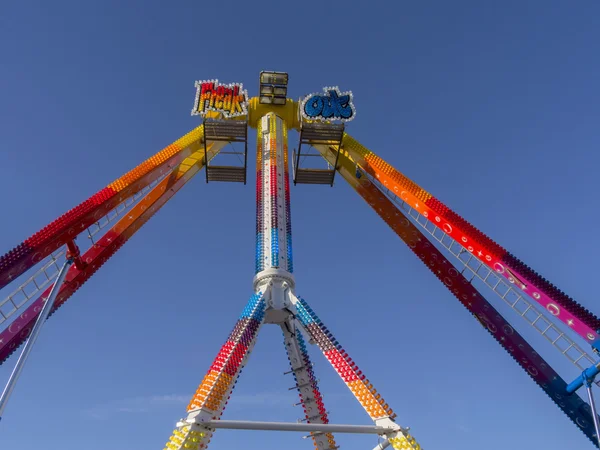 Attractie in kermis, stourport-on-severn — Stockfoto