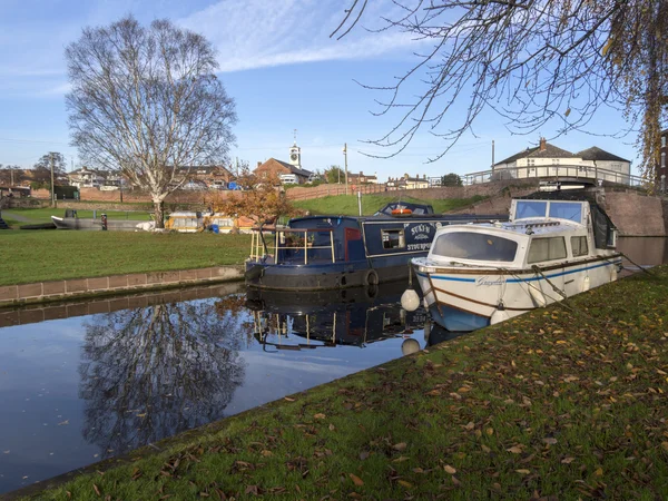 Small yahts in Stourport-on-Severn — Foto Stock