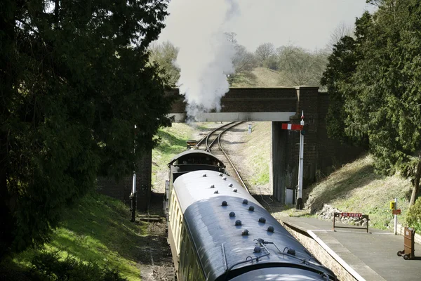 Dampfeisenbahn von Gloucestershire und Warwickshire — Stockfoto