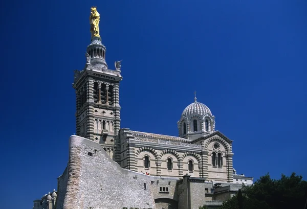 法国马赛的圣母院. — 图库照片