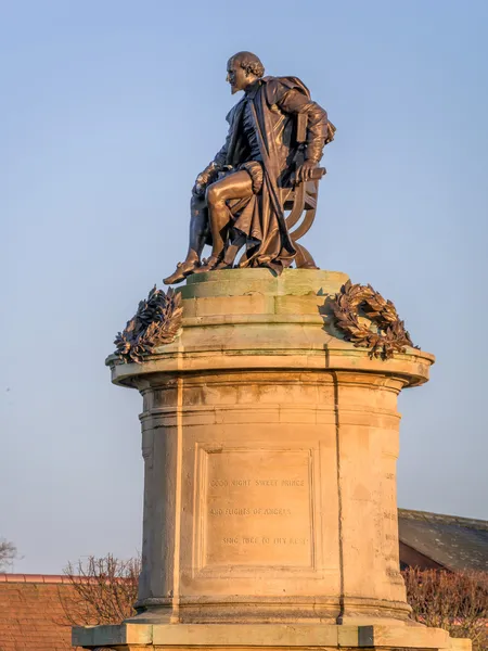 Статуя Вільям Шекспір — стокове фото