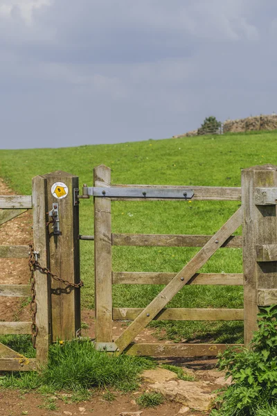 Une porte sur un sentier . — Photo