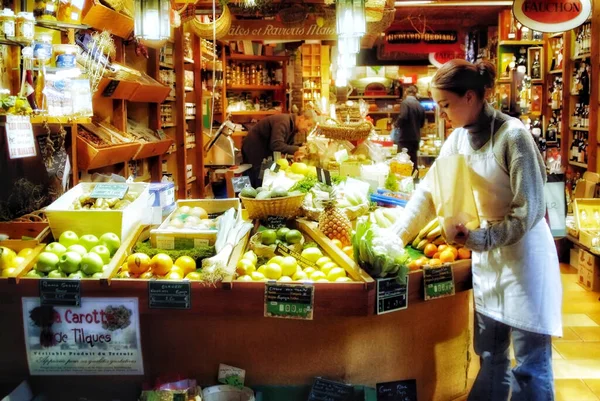 Street Market Shops Touquet Picardy France — Stock Photo, Image