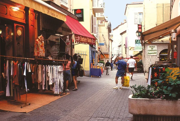 Straatmarkt Winkels Touquet Picardie Frankrijk — Stockfoto