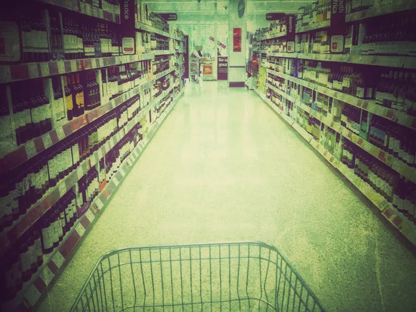 Supermarket Trolley England — Stock fotografie