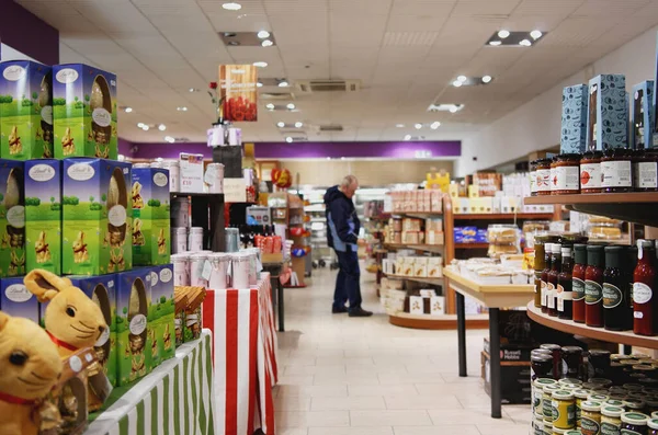 Sklep Spożywczy Supermarket Warzywniak Sklep Spożywczy Anglia — Zdjęcie stockowe