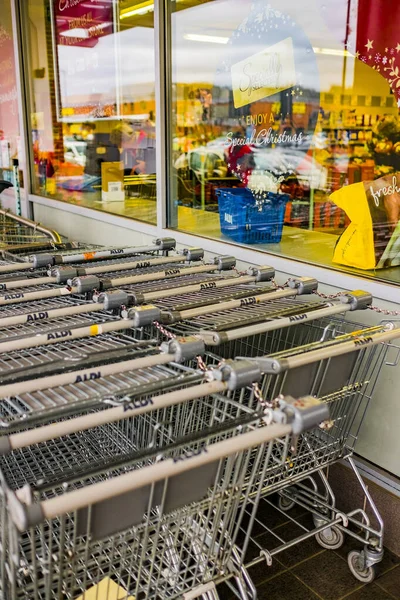 Supermarket Trolley England — Stock fotografie