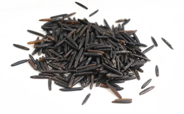 Wild Rice on White — Stock Photo, Image