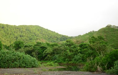 doğal dağ ve nehir tropikal yağmur ormanlarında Panama