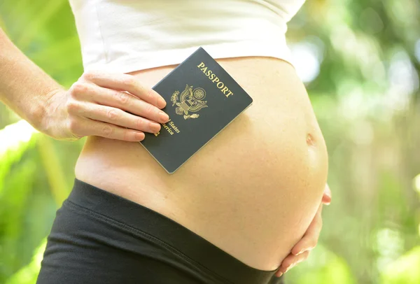 Travel during pregnancy — Stock Photo, Image