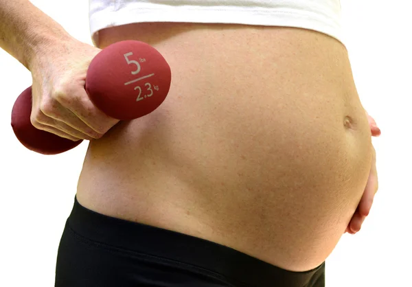 Фитнес и беременность — стоковое фото