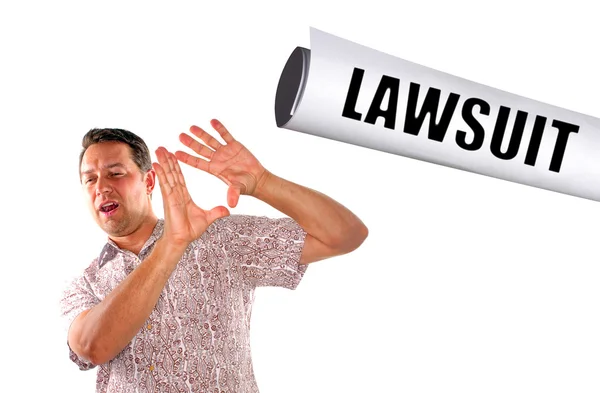 Slapped with lawsuit — Stock Photo, Image