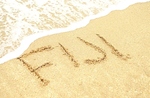 Urlaub auf Fidschi am Strand — Stockfoto
