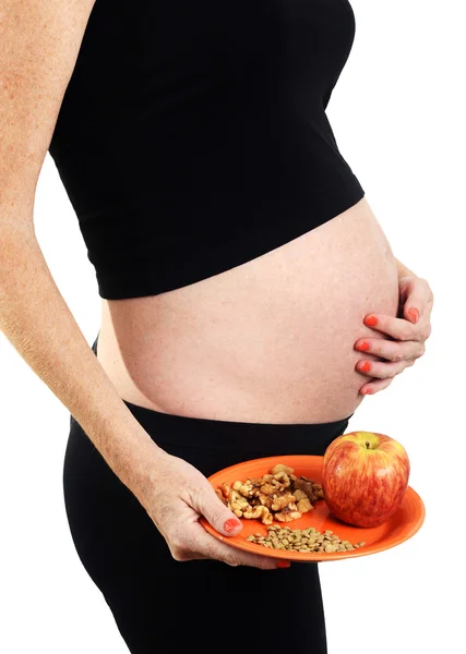 Vegetáriánus vagy vegán terhesség — Stock Fotó