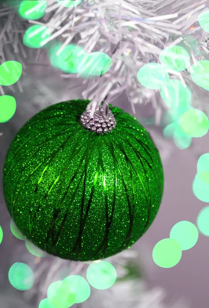 Green and white christmas — Stock Photo, Image