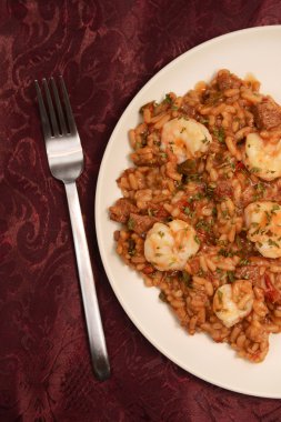 karides ile jambalaya