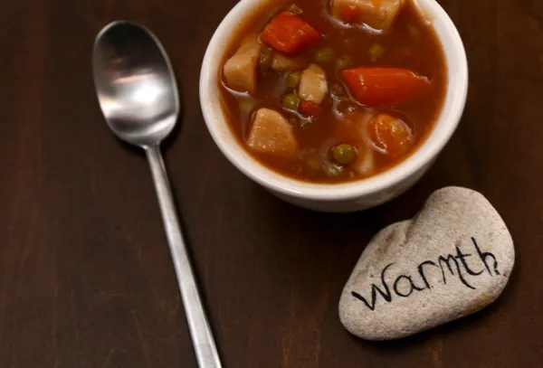 Warmth and vegetable soup — Stock Photo, Image