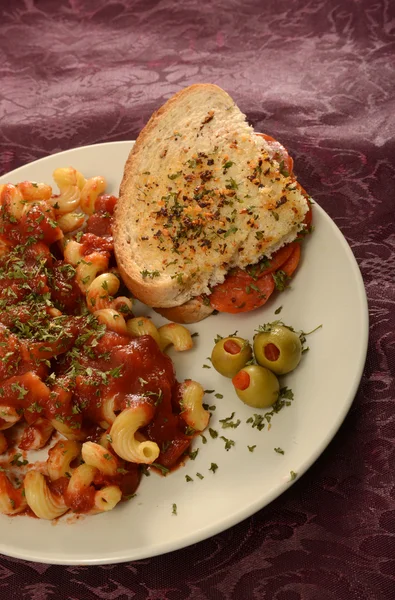 Sándwich de pepperoni tostado gourmet — Foto de Stock