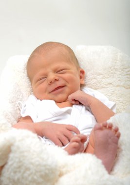 happy newborn infant clipart