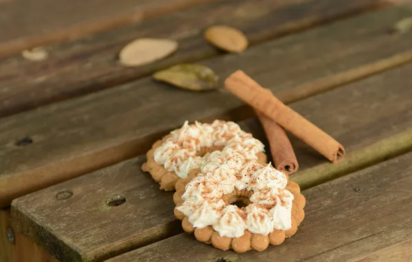 Biscotti alla cannella speziati — Foto Stock