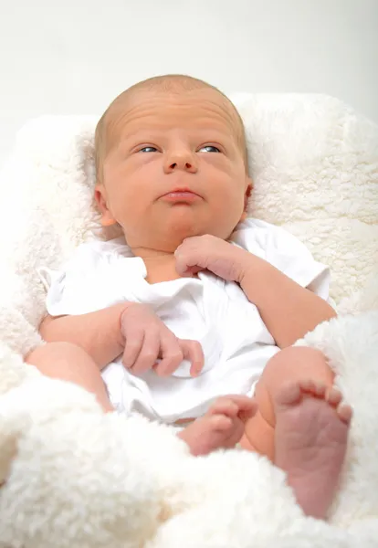 困惑的新生婴儿 — 图库照片