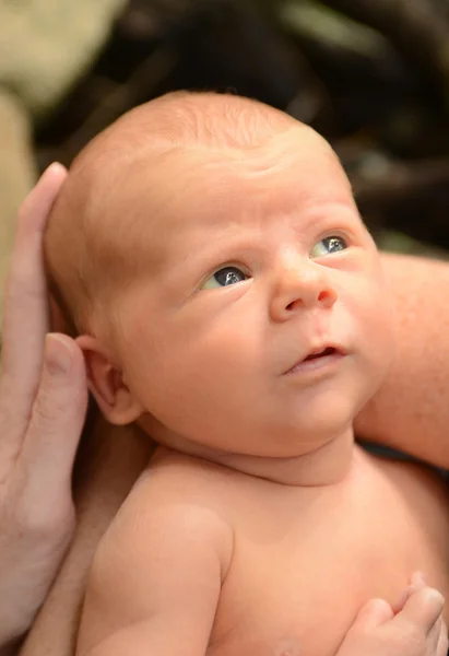 Bambino guardando in alto — Foto Stock