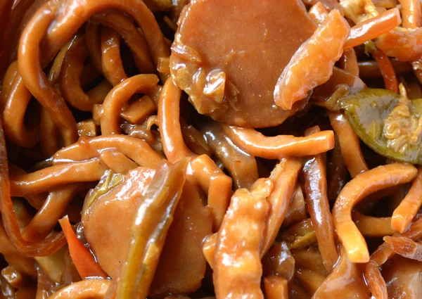 Close up of veggie lo mein — Stock Photo, Image