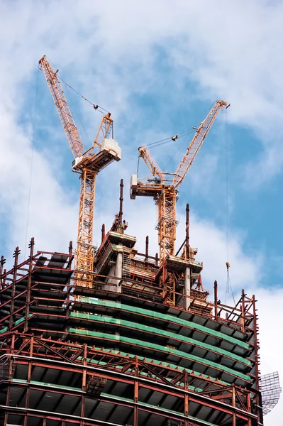 Fragmento de arranha-céus de construção de centro de negócios "Moscow-City " — Fotografia de Stock