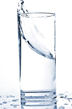 water splash in a glass clipart