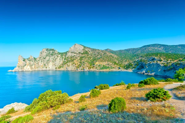 Coastline of Crimea - Karadag mountains — Stock Photo, Image