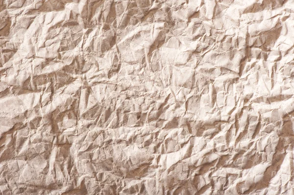 Background old wrinkled brown paper close-up — Stock Photo, Image