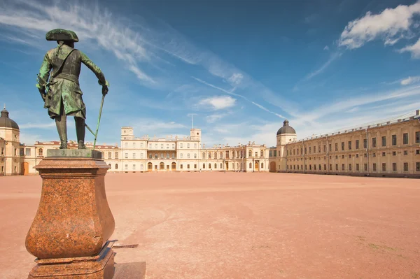 Gatchina. słynny pałac i pomnik na przedmieściach st. petreburge — Zdjęcie stockowe